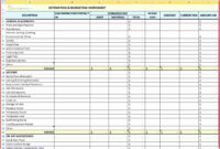 Fascinating Building Cost Spreadsheet Template
