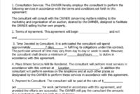 Fascinating Business Consulting Contract Template