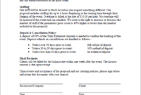 Fascinating Caterer Contract Template