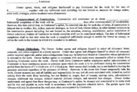 Fascinating Construction Project Manager Contract Template