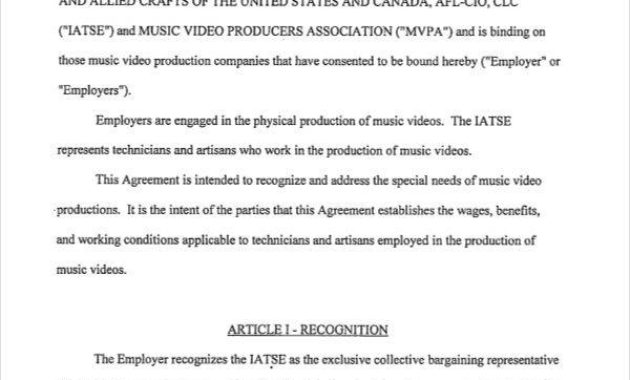 Fascinating Film Co Production Contract Template