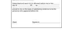 Fascinating Notary Statement Template
