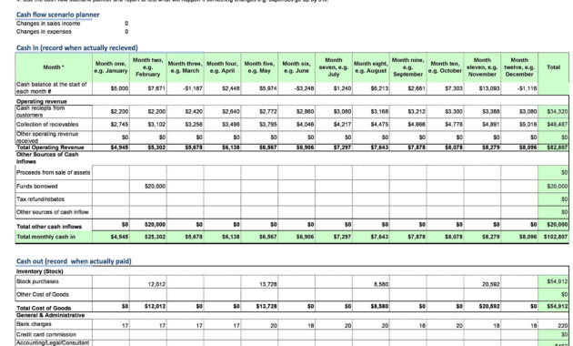 Fascinating Projected Cash Flow Statement Template