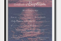 Free 23+ Sample Baptism Certificate Templates In Pdf | Ms pertaining to Best Baptism Certificate Template Word Free