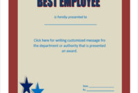 Free 31+ Award Certificates In Ms Word inside Best Employee Certificate Template