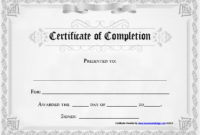 Free Anger Management Certificate Of Completion Template with Anger Management Certificate Template