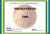 Free Basketball Certificates Templates | Activity Shelter regarding Simple Basketball Achievement Certificate Editable Templates