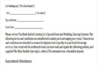 Free Caterer Contract Template