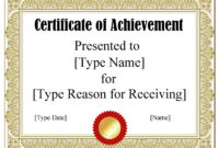 Free Certificate Template Word | Instant Download for Tennis Achievement Certificate Templates