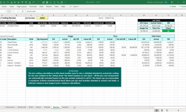 Free Cost Of Goods Sold Spreadsheet Template