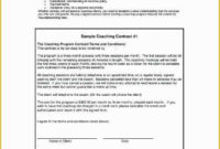 Free Executive Coaching Contract Template