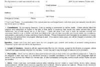 Free Fitness Instructor Contract Agreement Template
