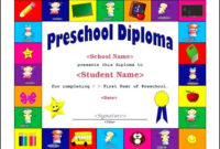 Free Preschool Certificate Template - Sample Templates intended for 7 Free Editable Pre K Graduation Certificates Word Pdf