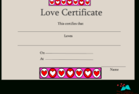Free Printable Love Certificates within Fantastic Best Wife Certificate Template