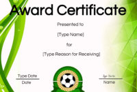 Free Soccer Certificate Maker | Edit Online And Print At Home intended for Amazing Soccer Certificate Template Free 21 Ideas
