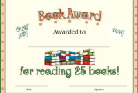 Free! Wonderful Reading Award For Students Who Have Read regarding Super Reader Certificate Templates