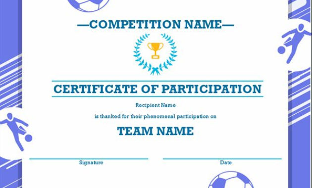 Fresh Athletic Certificate Template In 2021 | Awards throughout Athletic Award Certificate Template