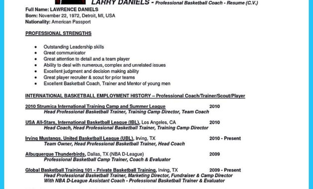 Fresh Basketball Player Contract Template