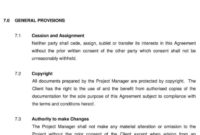 Fresh Client Contract Agreement Sample