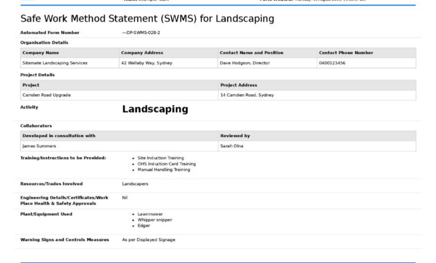 Fresh Contractor Statement Of Work Template