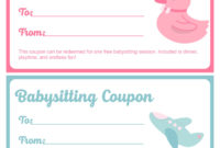 Gift Certificate For Babysitting Templates / Free 19 intended for Babysitting Certificate Template