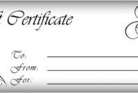 Gift Certificate Template Word, Free Printable Gift for Free Spa Gift Certificate Templates For Word