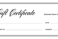 Gift Certificate Templates - Download Free Gift with Fantastic Tattoo Gift Certificate Template Coolest Designs