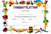 Kindergarten Certificates Free Printable Elegant Printable within 7 Kindergarten Diploma Certificate Templates Free