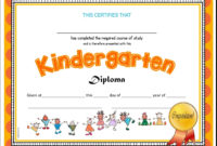 Kindergarten &amp;amp; Pre-K Diplomas (Editable) | Kindergarten with Fantastic Certificate For Pre K Graduation Template