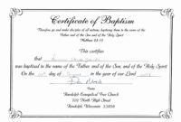 Luxury Free Baptism Certificate Template Word | Best Of for Best Baptism Certificate Template Word Free