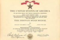 Medals Intended For Army Good Conduct Medal Certificate with regard to Outstanding Volunteer Certificate Template