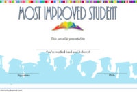 Most Improved Student Certificate: 10+ Template Designs Free inside Student Council Certificate Template