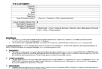 New Automotive Service Contract Template