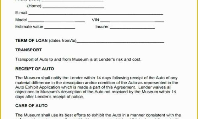 New Car Finance Contract Template