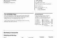 New Checking Account Statement Template