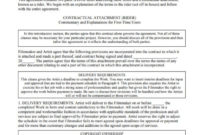 New Documentary Film Contract Template