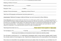 New Event Photography Contract Template