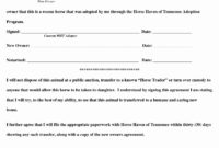 New Home Ownership Contract Template