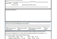 New Police Statement Form Template