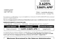 New Va Loan Statement Of Service Template