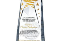 Outstanding Leadership And Achievement Award - Wording intended for Stunning Outstanding Achievement Certificate