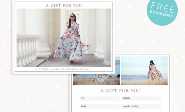 Photography Gift Certificate Template Free ~ Addictionary pertaining to Top Photography Gift Certificate