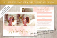 Photography Gift Certificate Template - Photo Gift Card intended for Printable Photography Gift Certificate Template