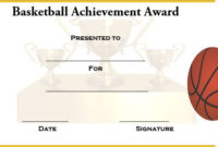 Pin On Basketball Certificate Template throughout Basketball Achievement Certificate Templates