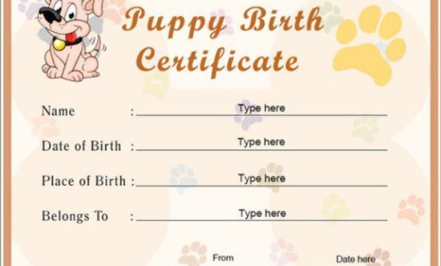 Pin On Puppy regarding Rabbit Adoption Certificate Template 6 Ideas Free