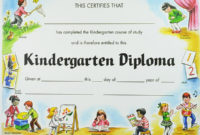 Pinana Crist On Graduation Source | Kindergarten with regard to Pre Kindergarten Diplomas Templates Printable Free