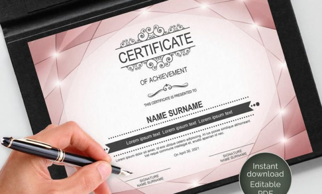 Printable Certificate Of Appreciation, Certificate intended for Recognition Certificate Editable