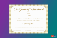 Printable Retirement Certificate For Teacher | Certificate with regard to Top Free Retirement Certificate Templates For Word