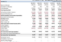 Professional Accounting Income Statement Template