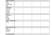 Professional Daily Diet Log Template